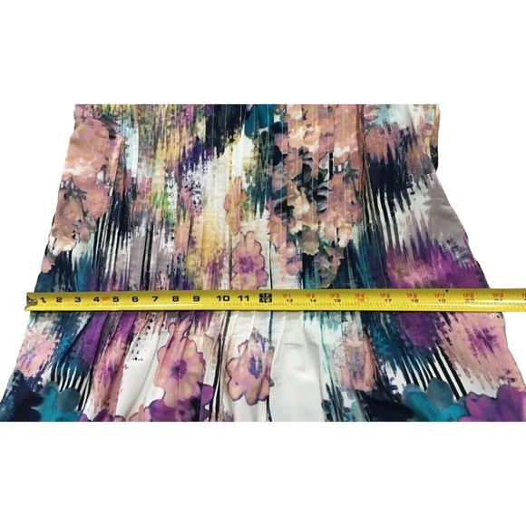 Ivy & Blu Sleeveless Shift Dress Graphic Floral Multicolor 8 Medium M NEW Pocket - Picture 15 of 16